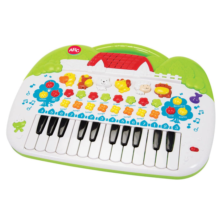 Simba 104018188 - ABC Tier-Keyboard, mit verschiedenen Sounds und Einstellfunktionen, 28x39cm, ab 3