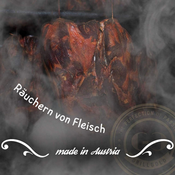 GRILLGOLD Räuchermehl aus heimischen Hölzern – Produziert in Österreich – Spezielle Körnungsmischung