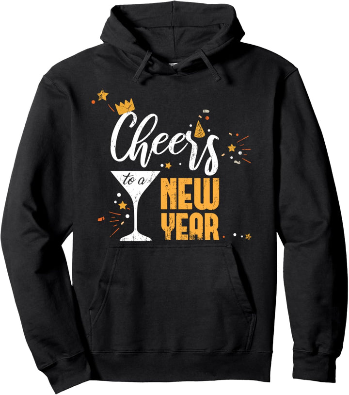 Champagner Party Feuerwerk Geschenk Frohes Neues Jahr Pullover Hoodie