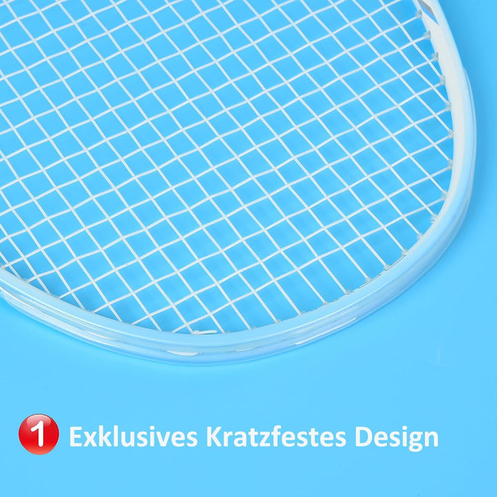 WHiZZ Carbon Badminton Schläger Set, Leichter Graphit Badmintonschläger Federball Set für Training,