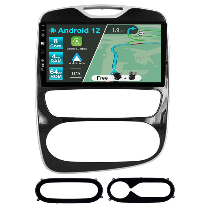 JOYX Android 12 IPS Autoradio Passt für Renault CLIO (2013-2019) - 4G+64G - Eingebaut DSP/Carplay/An