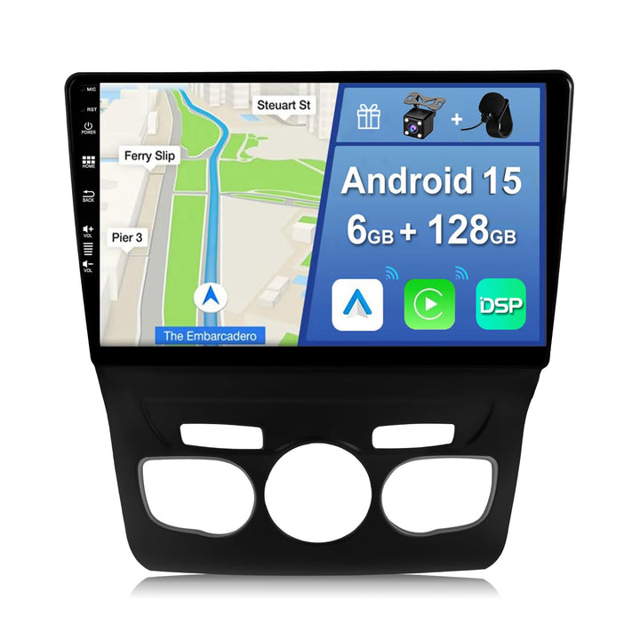 [6GB+128GB] Android 14 Autoradio für Citroen C4 C4L DS4 (2013-2017)-[Integriertes CarPlay/Android Au