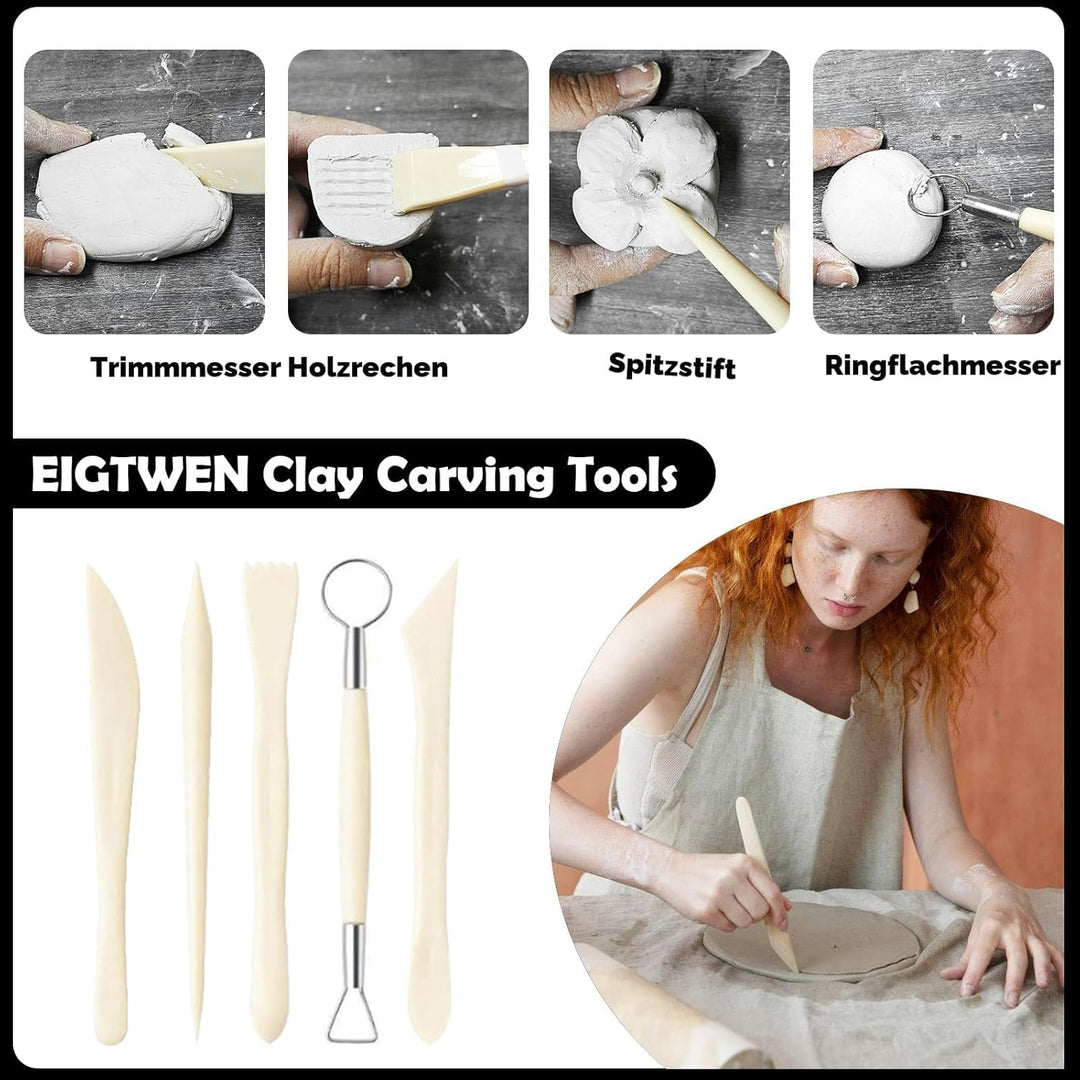 100ml air dry clay glaze und 29pcs modellierwerkzeug Werkzeug, ton glasur ohne brennen Schützt die K
