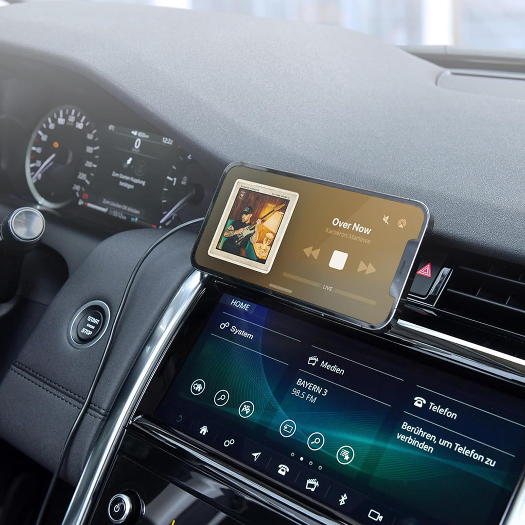 XLayer MagFix Pro Wireless KFZ Handyhalter mit USB-C Kabel und Kabellos Ladegerät Standby Kompatibel