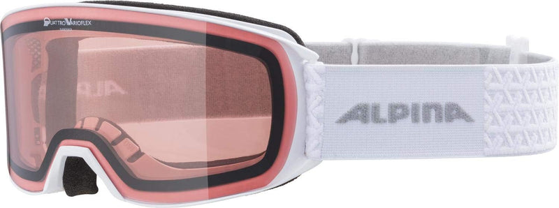 ALPINA NAKISKA QV - Verspiegelte, Selbsttönende & Kontrastverstärkende OTG Skibrille Mit 100% UV-Sch