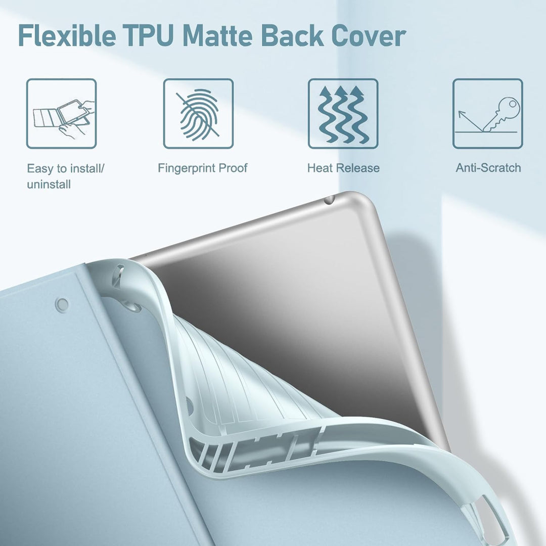 Fintie Tastatur Hülle für iPad 10.2 Zoll (9/8/ 7 Generation - 2021/2020/2019), Schutzhülle mit TPU R
