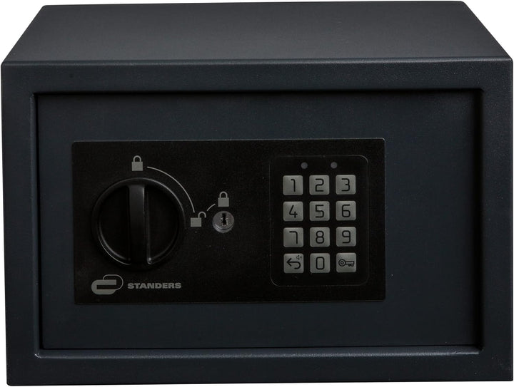 STANDERS - Elektronischer Safe - 9L - 20 x 31 x 20 cm - Wandtresor - Code-Safe - 2 Sicherheitsschlüs