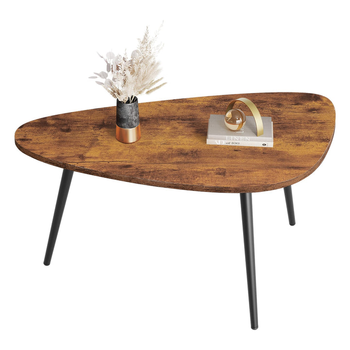 WLIVE Runder Couchtisch Weiss, Wohnzimmertisch Holz mit 2 Ebenen, Sofatisch mit viel Stauraum, für W