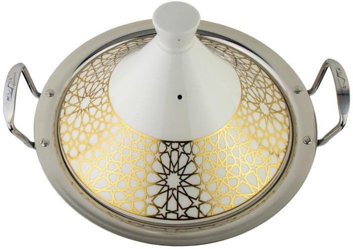 Tajine Set Kochbuch + Marokkanische Tajine Tagine Tagin Kochtopf Gartopf Royal Ø 26 cm Keramik Induk