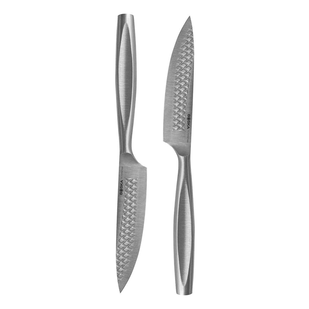 Boska Steakmesser-Set Monaco+ / 2er-Set/Edelstahl-Messerset/Zum Schneiden von Fleisch(ersatz), Fisch