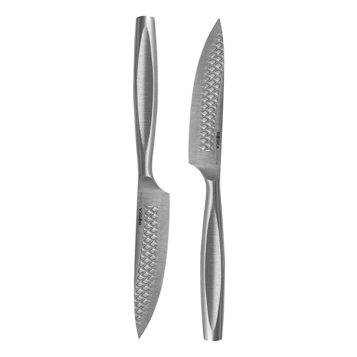 Boska Steakmesser-Set Monaco+ / 2er-Set/Edelstahl-Messerset/Zum Schneiden von Fleisch(ersatz), Fisch