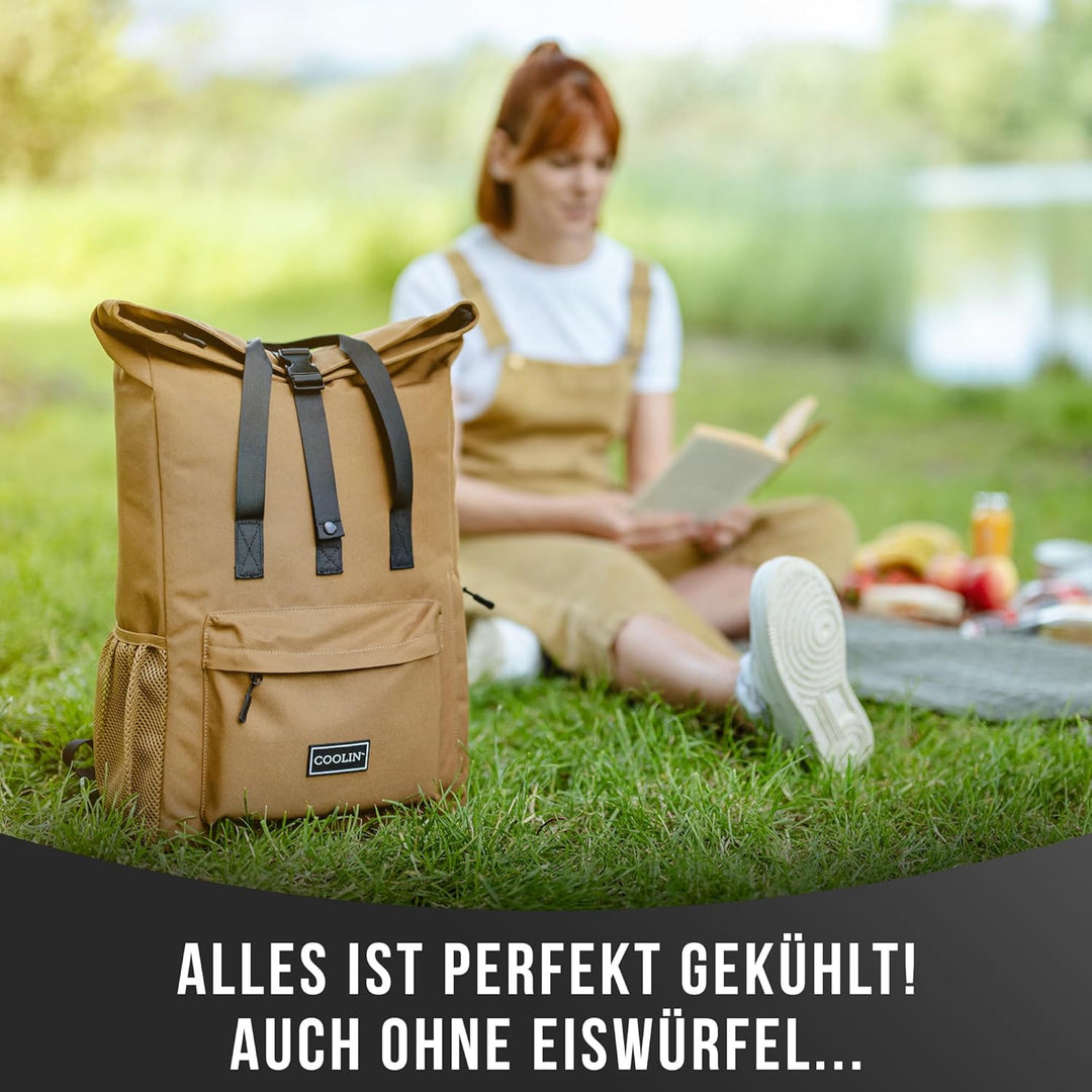 Coolin' Kühlrucksack 30L | Rucksack mit Kühlfach für Bier, Picknick, Getränke & Co | Kühltasche als