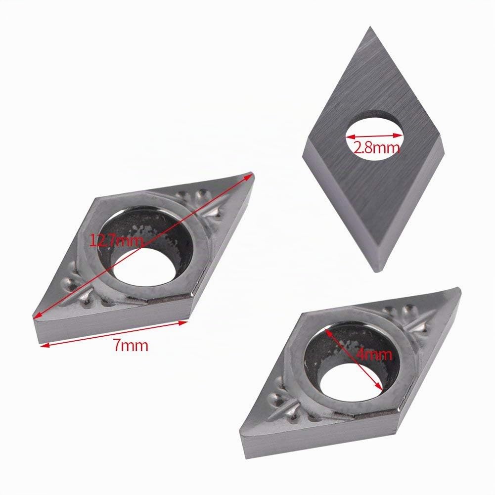 YWBL-WH Hartmetalleinsätze CNC Wendeplatten Klinge DCGT070204-AK Drehmaschine Drehwerkzeug mit Box 1