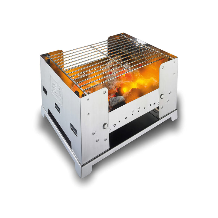 Esbit Edelstahl Kohlegrill, klappbar Silber, Silber