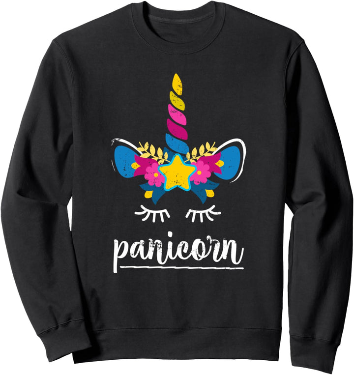 Panicorn Fantasy Einhorn LGBTQ Queer Geschenk Pansexuell Sweatshirt