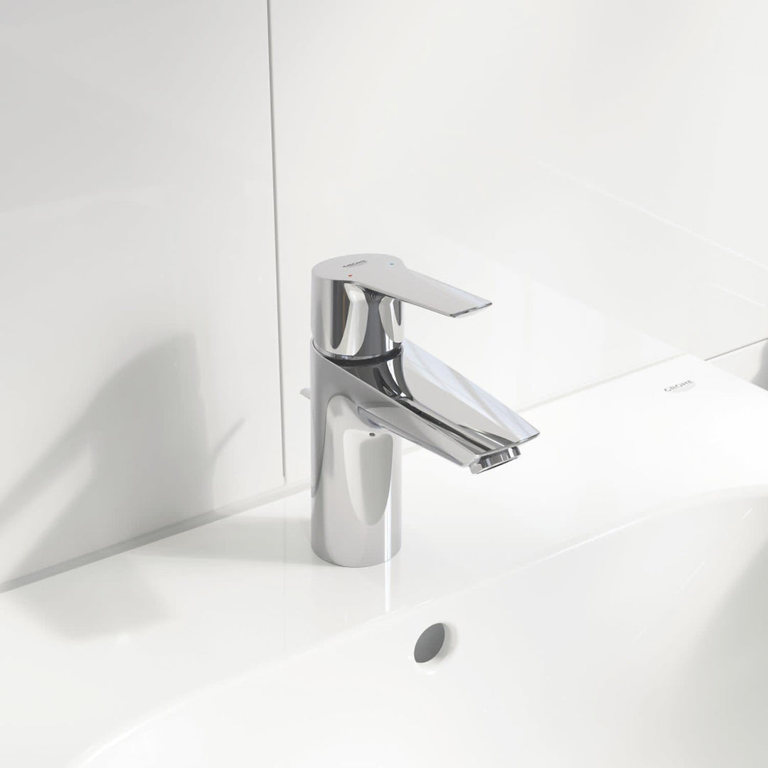 GROHE Start - Einhand-Waschtischarmatur (wassersparend, langlebige Oberfläche, S-Size), chrom, 24209