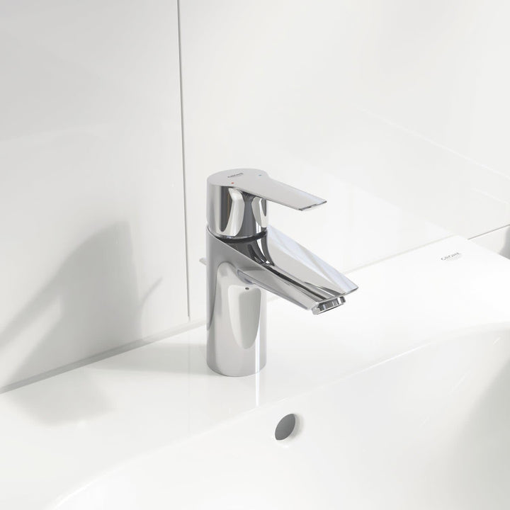 GROHE Start - Einhand-Waschtischarmatur (wassersparend, langlebige Oberfläche, S-Size), chrom, 24209