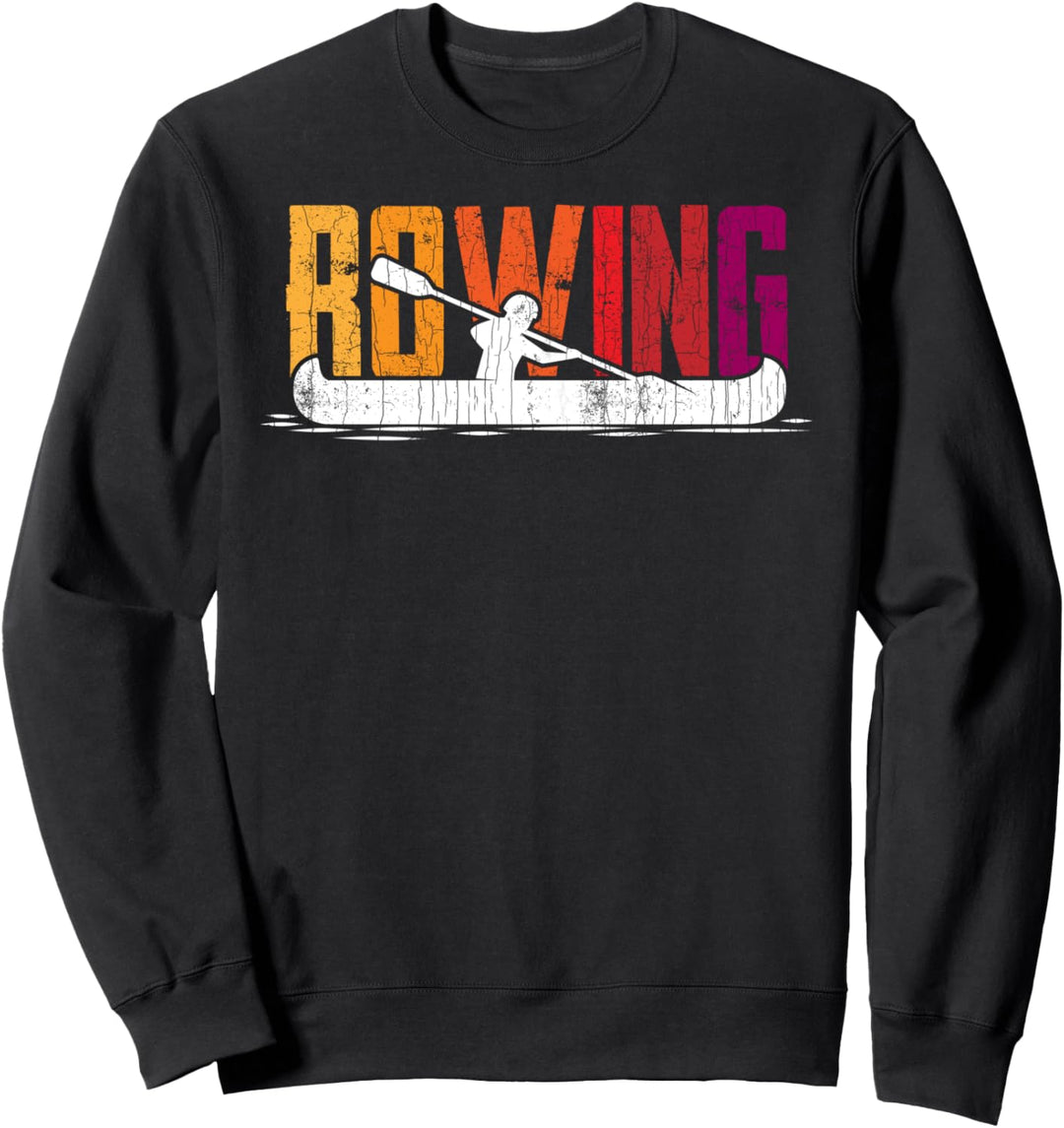 Rudern Lustige Ruderer Grafik Sweatshirt