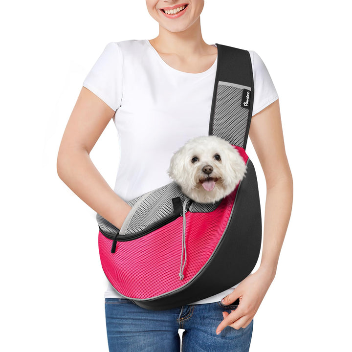 Pawaboo Haustier-Hundetragetasche, Freihändige, Atmungsaktive Mesh-Welpentragetasche, Hundetragetasc