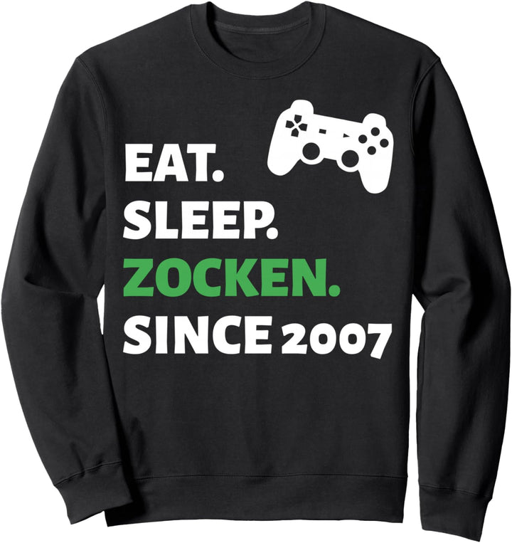 17. Geburtstag Junge Mädchen 17 Jahre 2007 Lustig Geschenk Sweatshirt