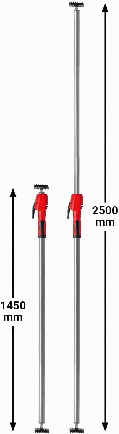 BESSEY Decken- und Montagestütze STE250 mit Pumpgriff, Verstellweg 1450-2500 mm, äusserst stabile Ko