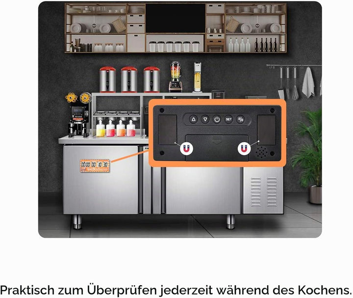Jayron Retirement Timer 9.999 Tage Digitale Countdown-Uhr Laute Alarme,Magnet Adsorption Stoppuhr Ti