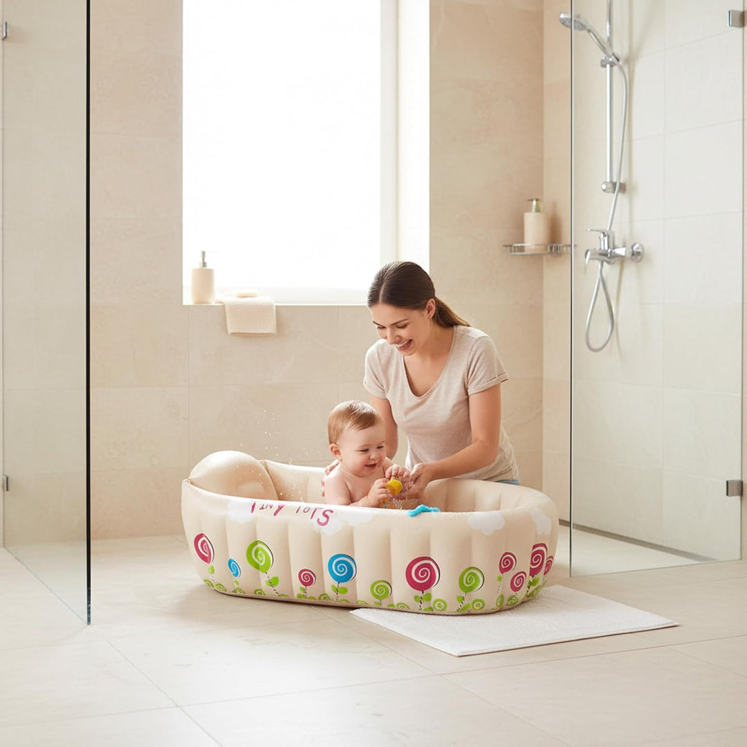 Jilong Tiny Tots Baby Wanne Kinderwanne Badewanne Planschbecken Kinder Wassertemperatur Warnanzeige