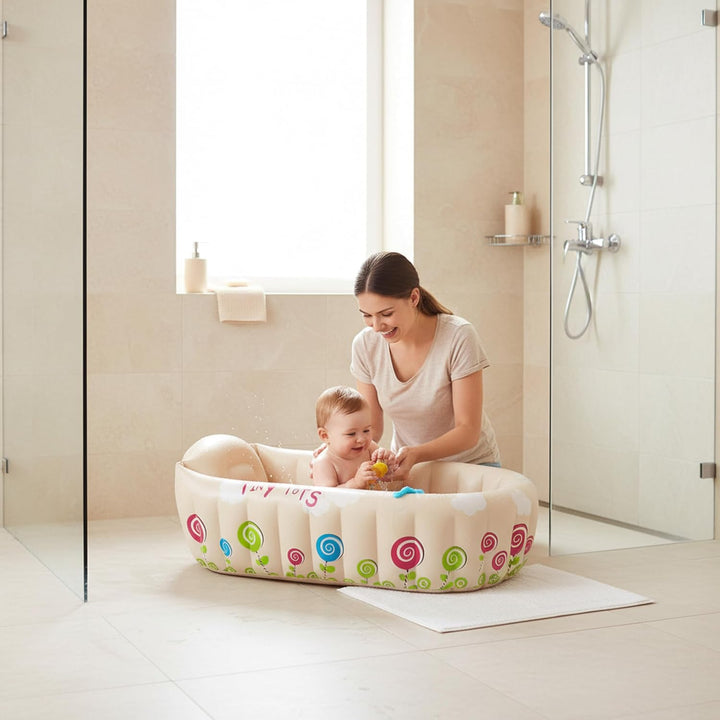 Jilong Tiny Tots Baby Wanne Kinderwanne Badewanne Planschbecken Kinder Wassertemperatur Warnanzeige