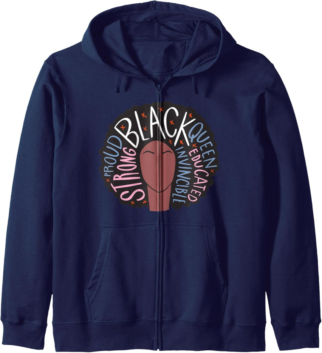 Strong Black Woman I Cool Black Pride Afro Girl Kapuzenjacke