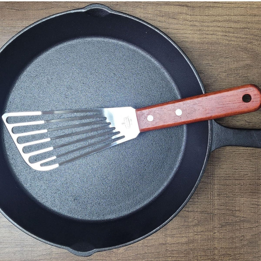 La Cuisine Pfannenwender Edelstahl mit Schlitzen zum Wenden von Fischen Fleischeiern Pfannkuchen Abg