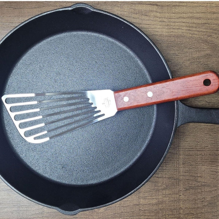 La Cuisine Pfannenwender Edelstahl mit Schlitzen zum Wenden von Fischen Fleischeiern Pfannkuchen Abg