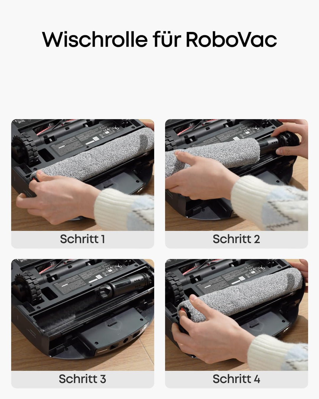 eufy Zubehörset, Seitenbürste, Filter, Rollbürste für eufy E25/E28 Omni Saugroboter, Staubbeutel &amp; S