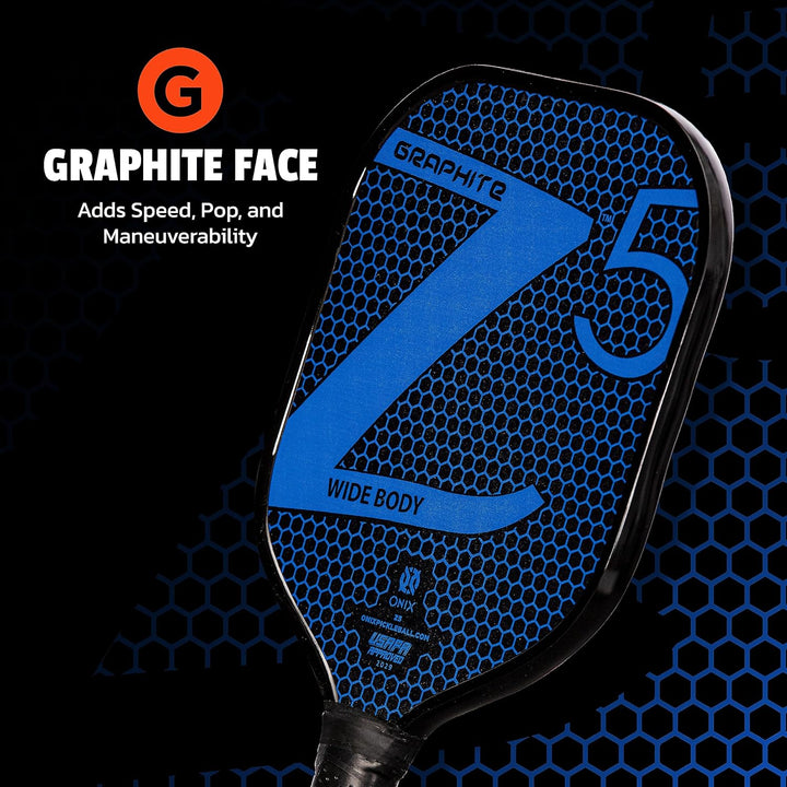 Onix Pickleball-Paddel aus Kohlefaser, Graphit, Z5, mit gepolstertem Komfortgriff, USA Pickleball zu
