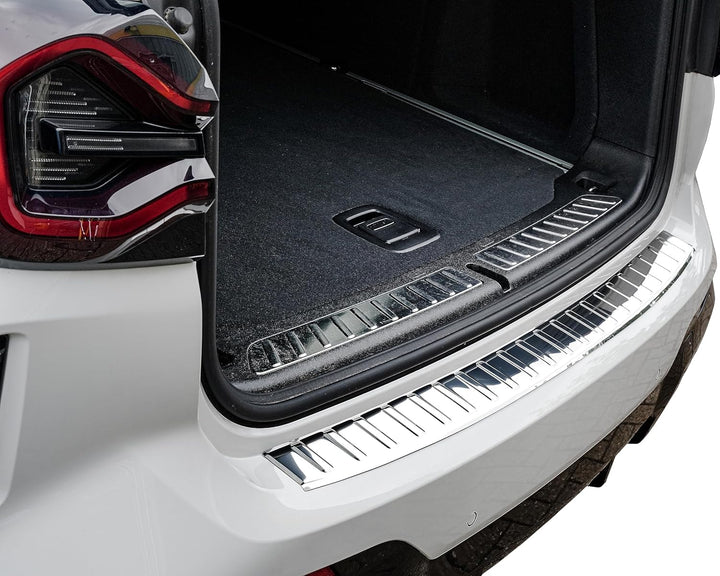 Ladekantenschutz Edelstahl CHROM kompatibel für BMW X3 LCI | G01 | BJ ab 09/2021> | premium Qualität