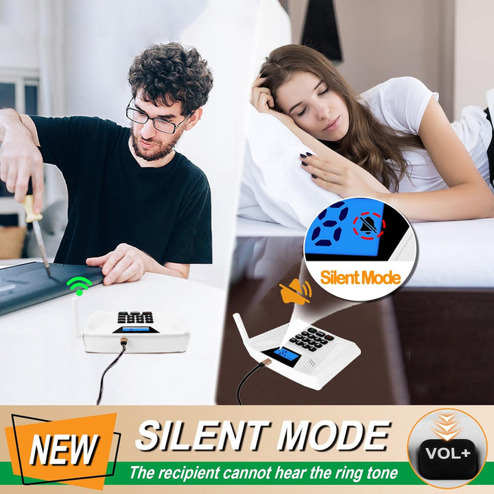 Intercoms Wireless for Home Upgraded, Hands Free Intercom 1,615.4 m, Echtzeit-Zwei-Wege-Gegensprecha