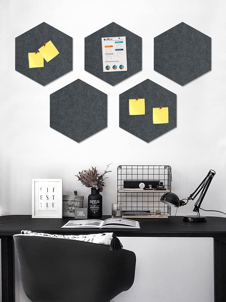 HyFanStr 8 Stück Aktualisierung Gross Pinnwand, Selbstklebende Bulletin Board Korkplatte mit 30 Stüc