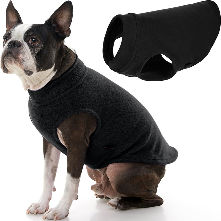 Gooby - Stretch-Fleece-Weste, Pullover, Fleece-Weste, Jacke, Pullover für Hunde, Schwarz, Grösse XL