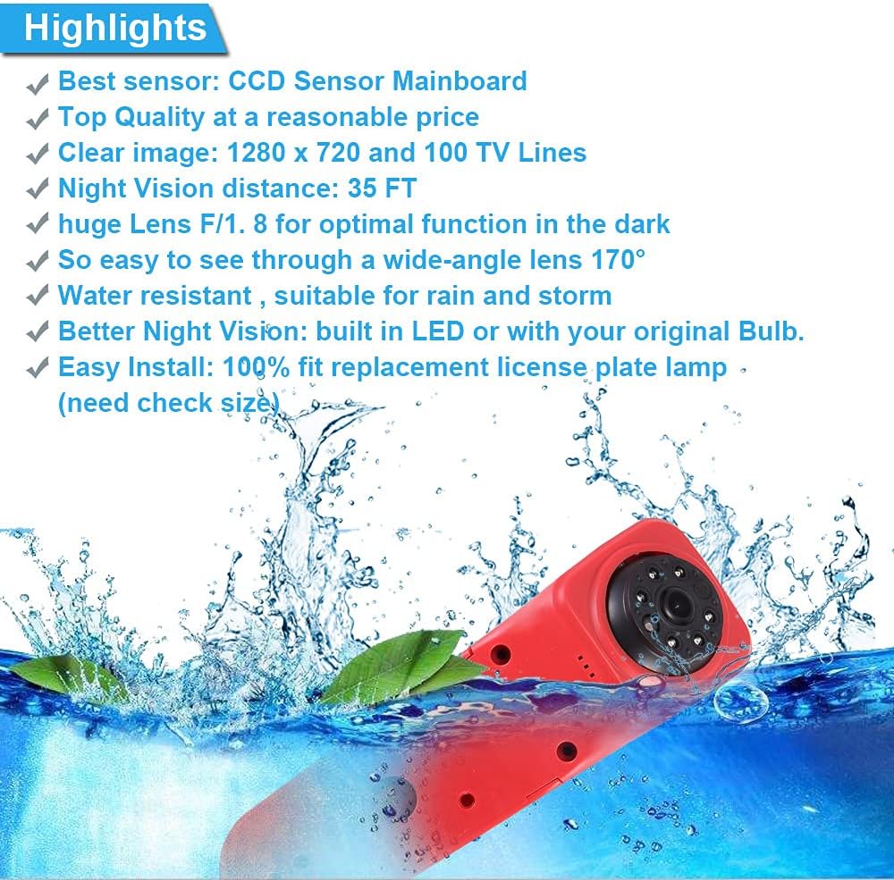 18mm Linse Top Qualität Auto Drittes Dach Original-Bremslicht-Rückfahrkamera, Ersatz für VW Crafter