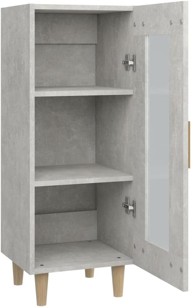 Sideboard Betongrau 34,5x34x90 cm Allzweckschrank Schrank Klein Kommode Kommoden & Sideboards Flur K