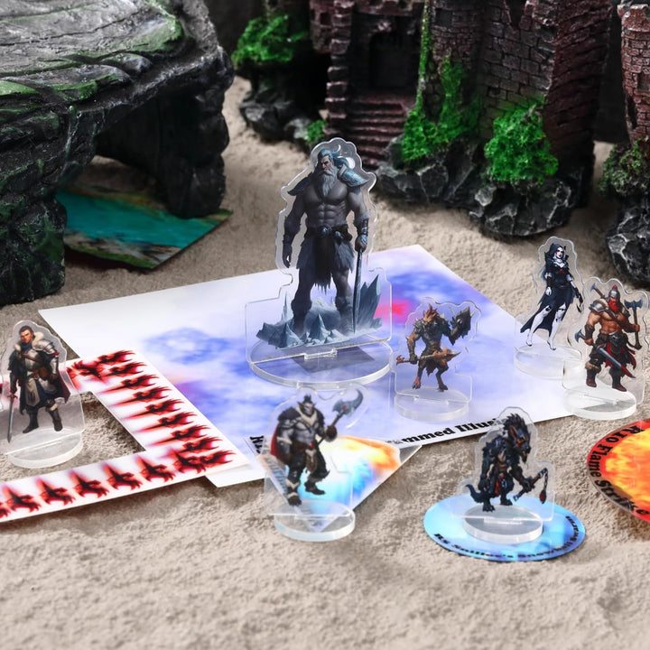 DND Miniatures Bulk Arktisches Thema Dungeons and Dragons Starter Set 2D Figuren D&D 5E Terrain Mini