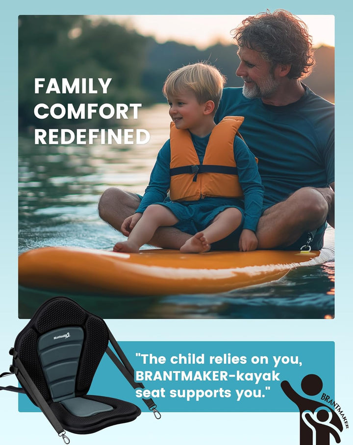 BRANTMAKER SUP Sitz für Stand up Paddle, Kajak Sitz, 120KG Tragkraft Verdickter Sup Sitz Nachrüsten,