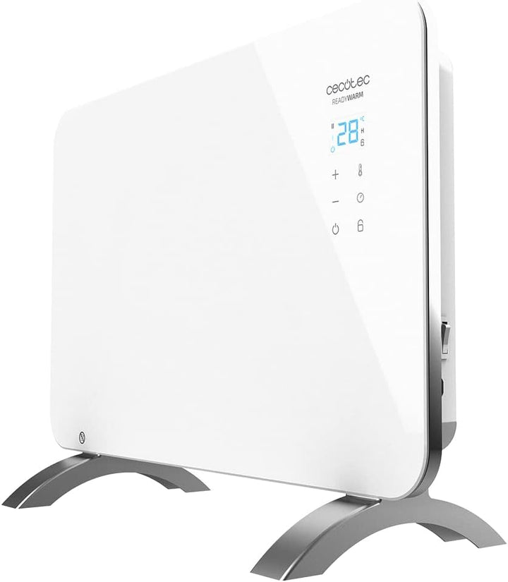 Cecotec Heizkonvektor mit Glasplatte Ready Warm 6650 Crystal Connection. 1000 W, WiFi-Steuerung , ei