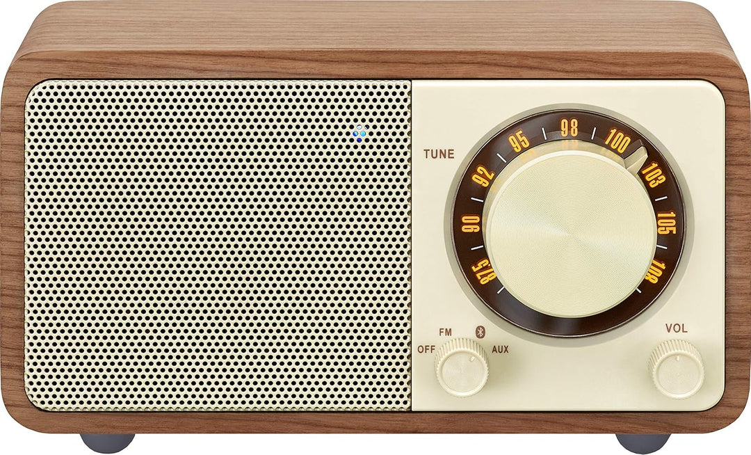 Sangean WR-7 tragbares Desktop-Radio (FM-RDS-Tuner, Bluetooth, AUX-In, integrierter Lautsprecher, Ak