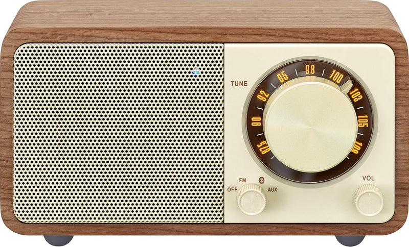 Sangean WR-7 tragbares Desktop-Radio (FM-RDS-Tuner, Bluetooth, AUX-In, integrierter Lautsprecher, Ak