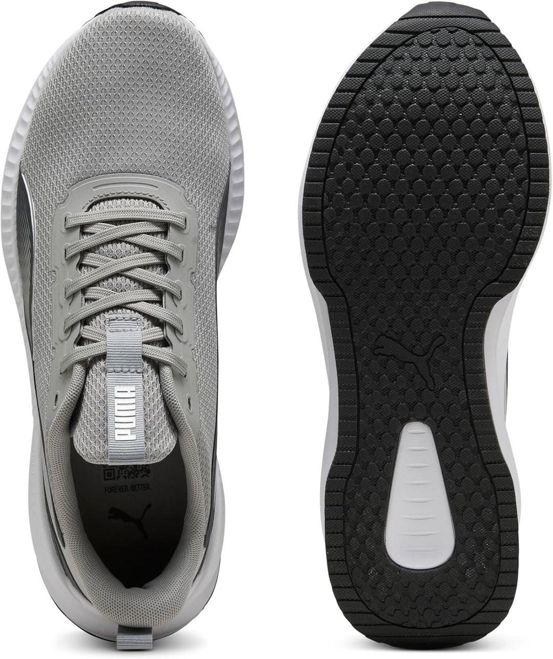 PUMA Unisex Flyer Lite LaufschuheStrassen-Laufschuh 39 EU Gray Echo Shadow Black Silver, 39 EU Gray