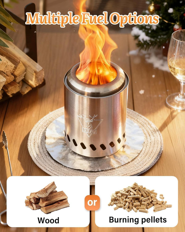 Generic Rauchfreie Feuerstelle Tischplatte Tragbare Feuerstelle Betrieben mit Holzpellets Flüssige B