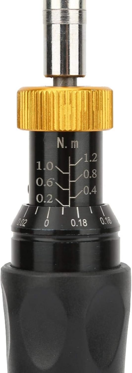 Drehmomentschraubendreher, 0,2-1,2 Nm, 0,02 Nm Division Einstellbarer voreingestellter Innensechskan