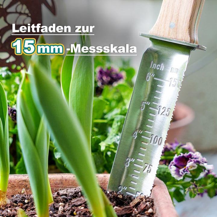 Berry&Bird Hori-Hori Gartenmesser, Boden Schaufel Barebones 177.8mm gezackte Klinge Pruner zu entfer