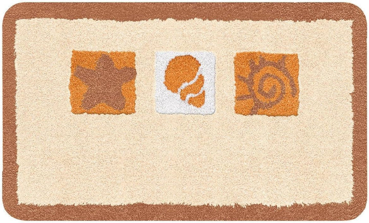 Kleine Wolke WC-Vorleger Beach Sandbeige 50 x 50 cm mit Ausschnitt, Sandbeige