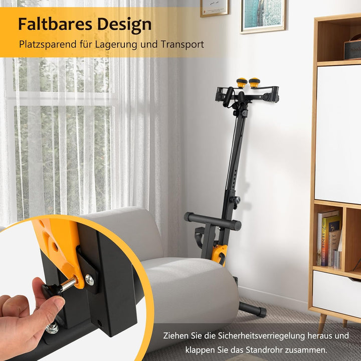 GOPLUS Pedaltrainer Senioren, Bewegungstrainer Arm- und Beintrainer mit Handgriff & Widerstand, Ergo